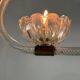 Venetian Murano glass chandelier with two light points circa 1950