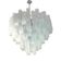 Large Venetian White Alabastro Tronchi Murano Glass Chandelier by Simoeng