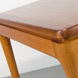 Danish Extendable Solid Teak Dining Table by Glostrup, 1970s