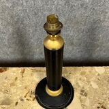Pied lampe vintage en cuir des années 50, Le Tanneur