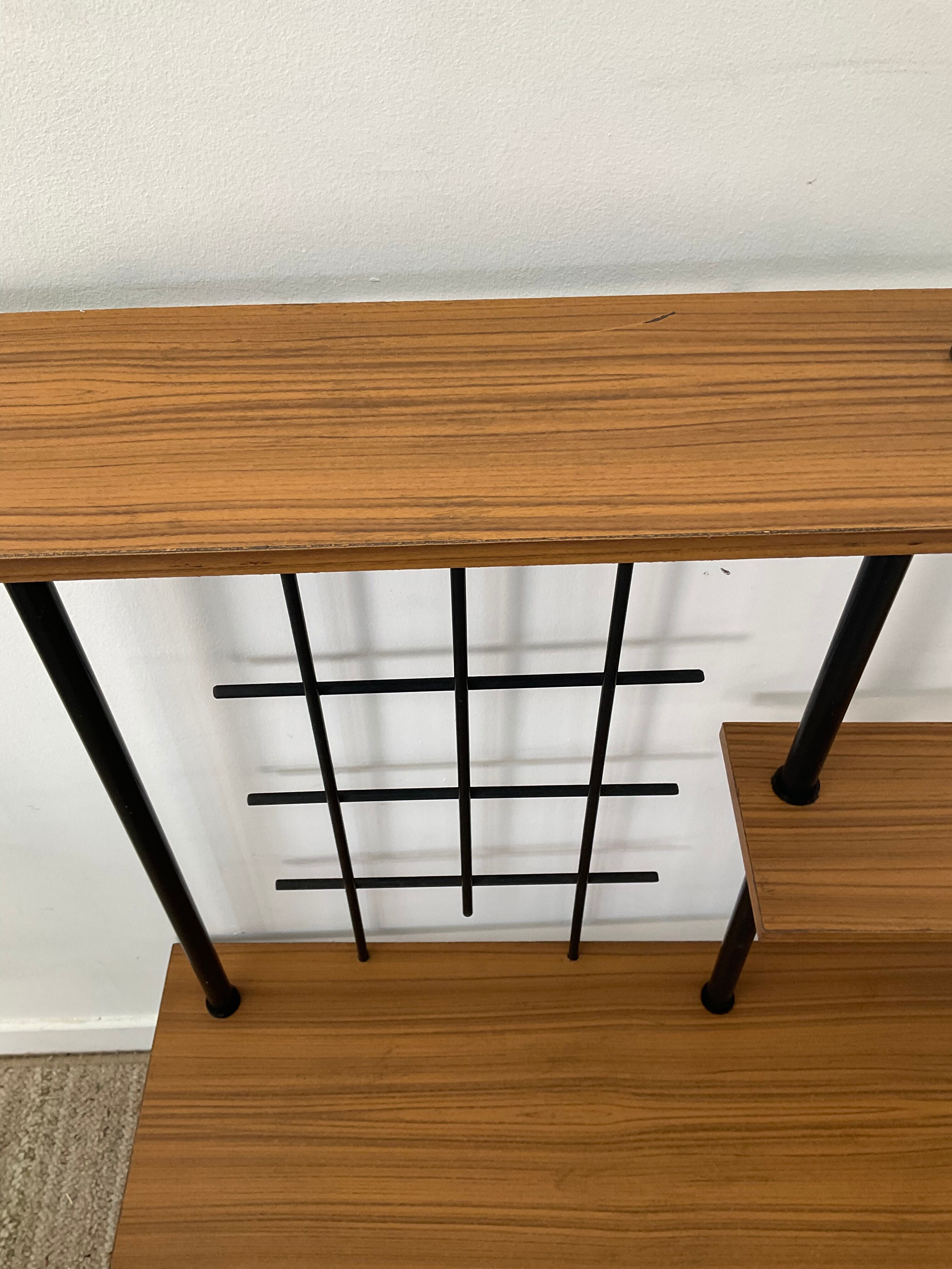 Vintage 60s shelf in formica and metal
