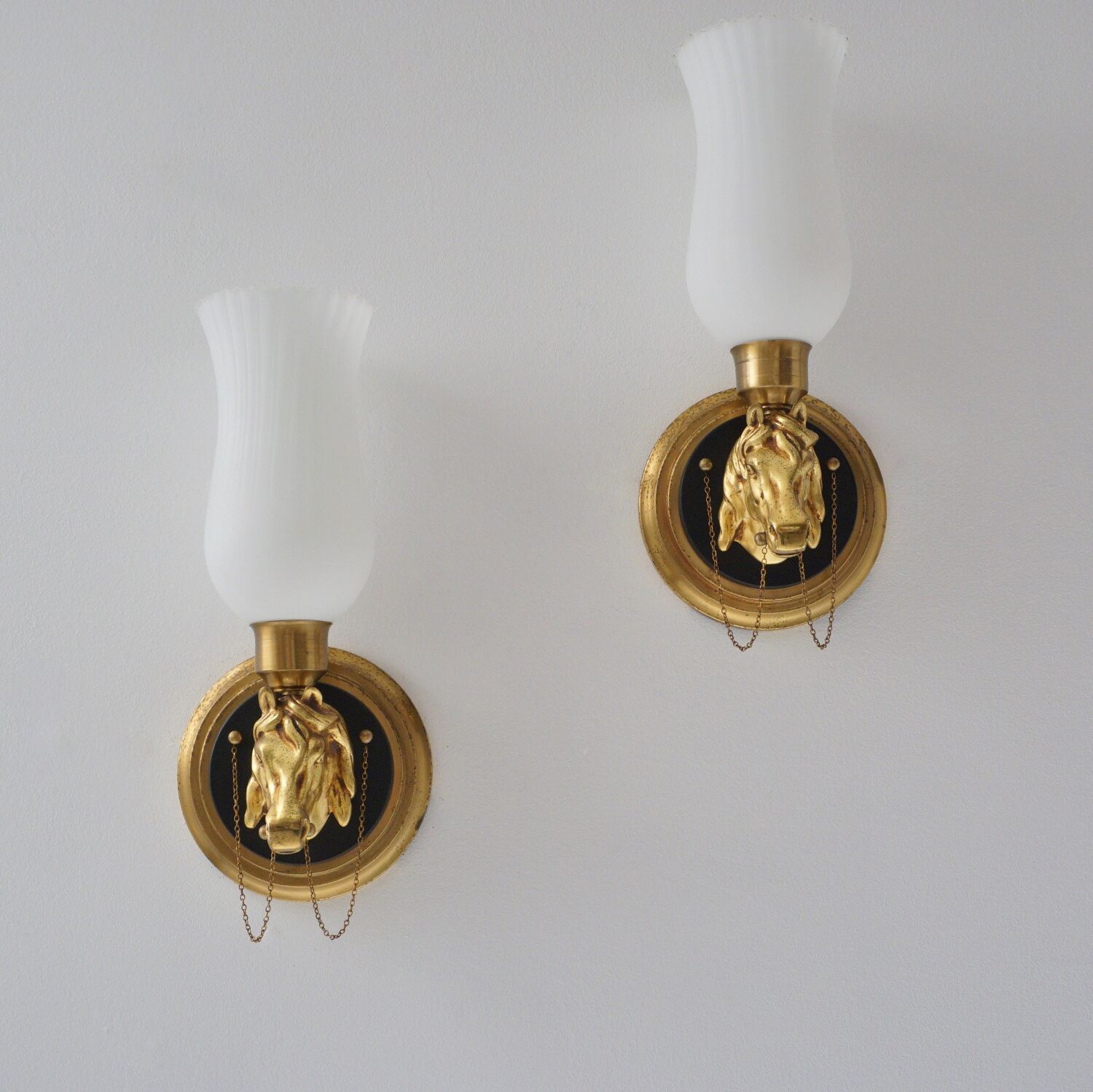 Appliques vintage en laiton