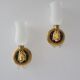 Vintage brass wall lamps