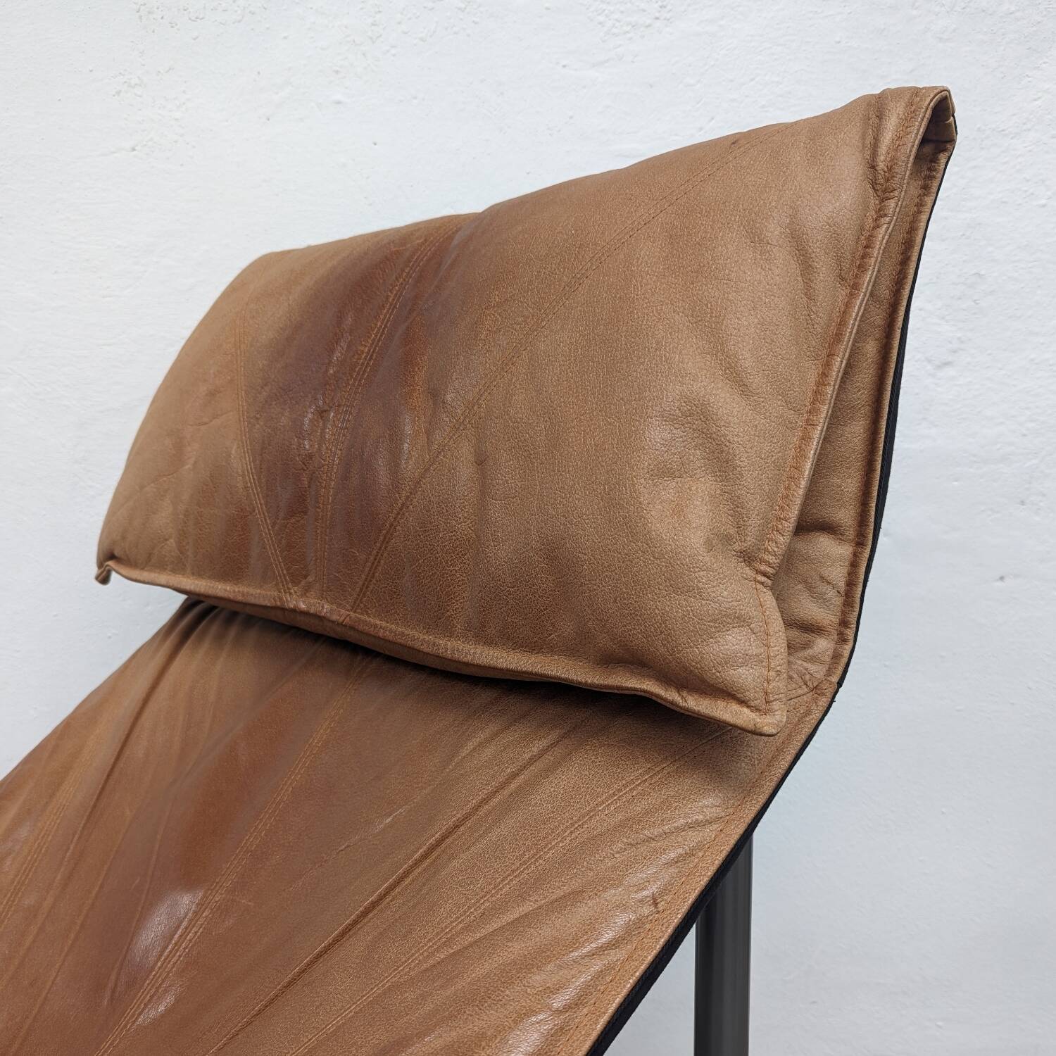 Fauteuil lounge Skye en cuir par Tord Björklund pour Ikea, 1980