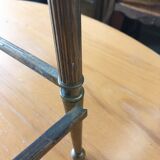 Marble and brass pull out tables