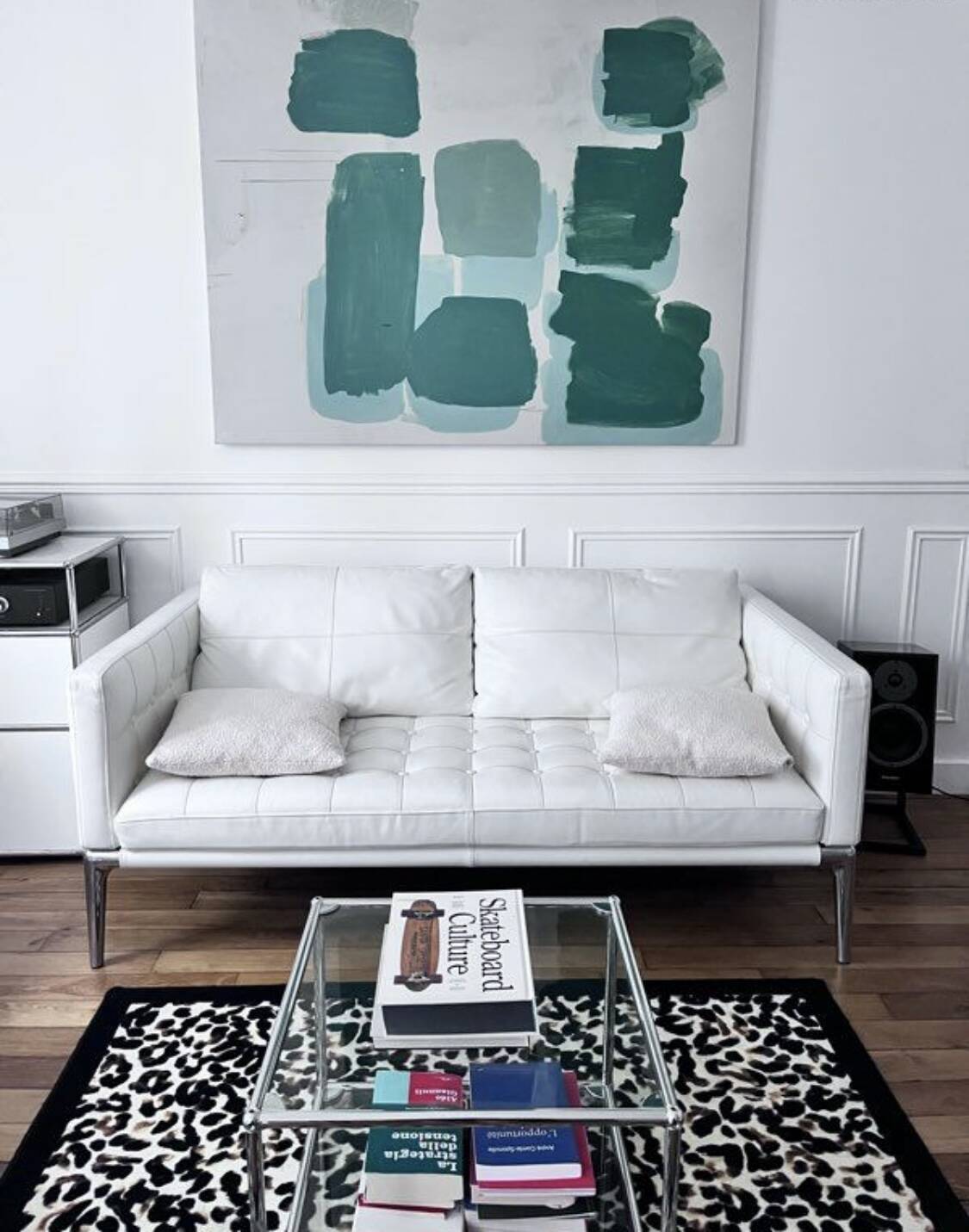 Cassina leather sofa by Philippe Starck