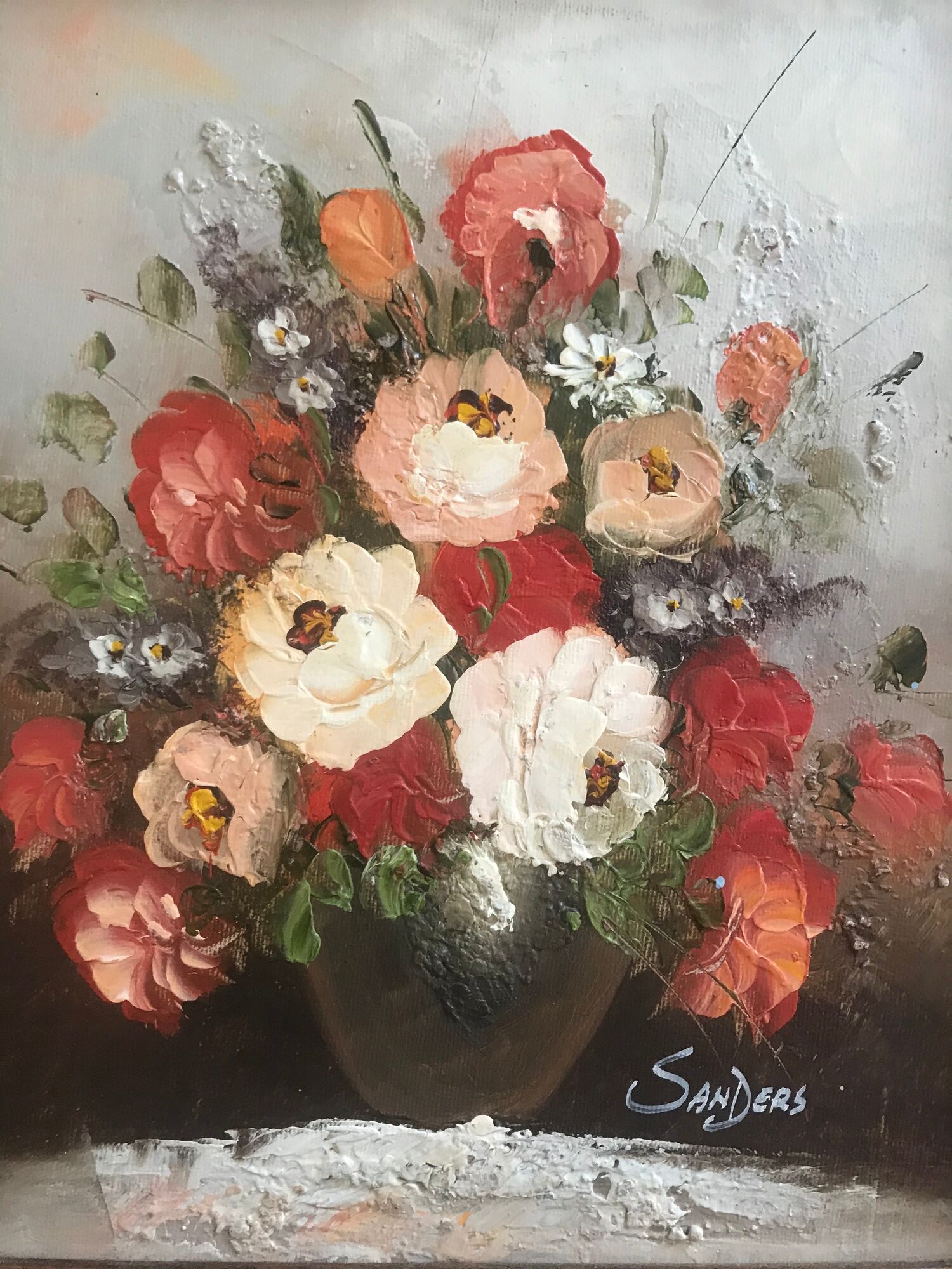 Tableau fleurs de Sanders