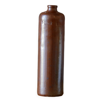 Decorative stoneware bottle