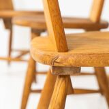 Ensemble de six rares chaises à repas « Pirtti » par Eero Aarnio pour Laukaan Puu