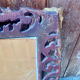 Antique mirror in carved wood