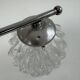 Vintage metal and glass wall light.