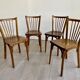 4 Baumann bistro chairs model n°12 from the 50s/60s