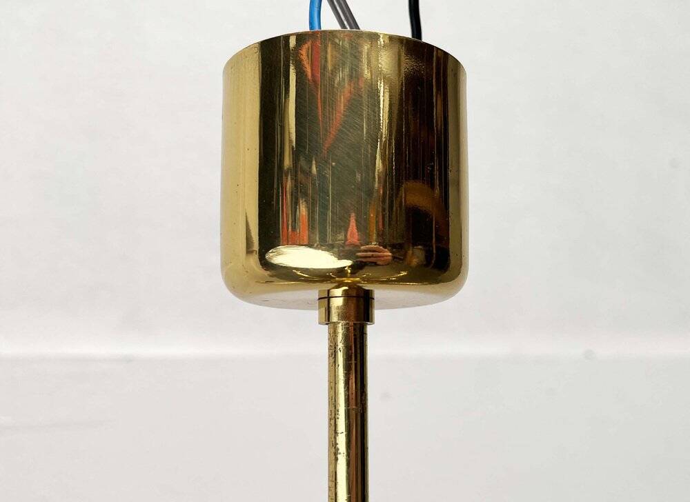German vintage brass chandelier by Star Leuchten, 1970s.