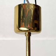 German vintage brass chandelier by Star Leuchten, 1970s.