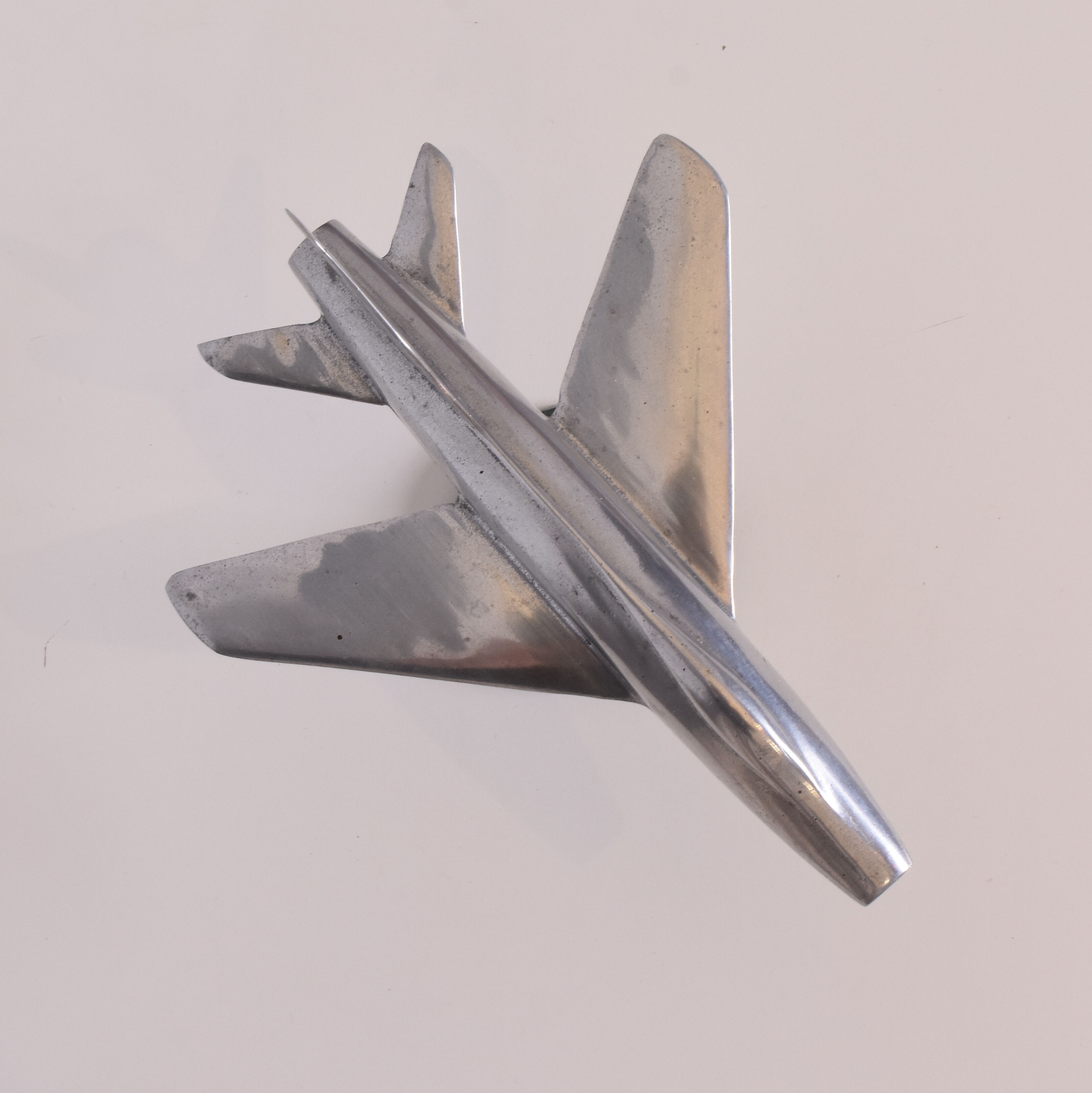 Maquette avion en aluminium, années 1950