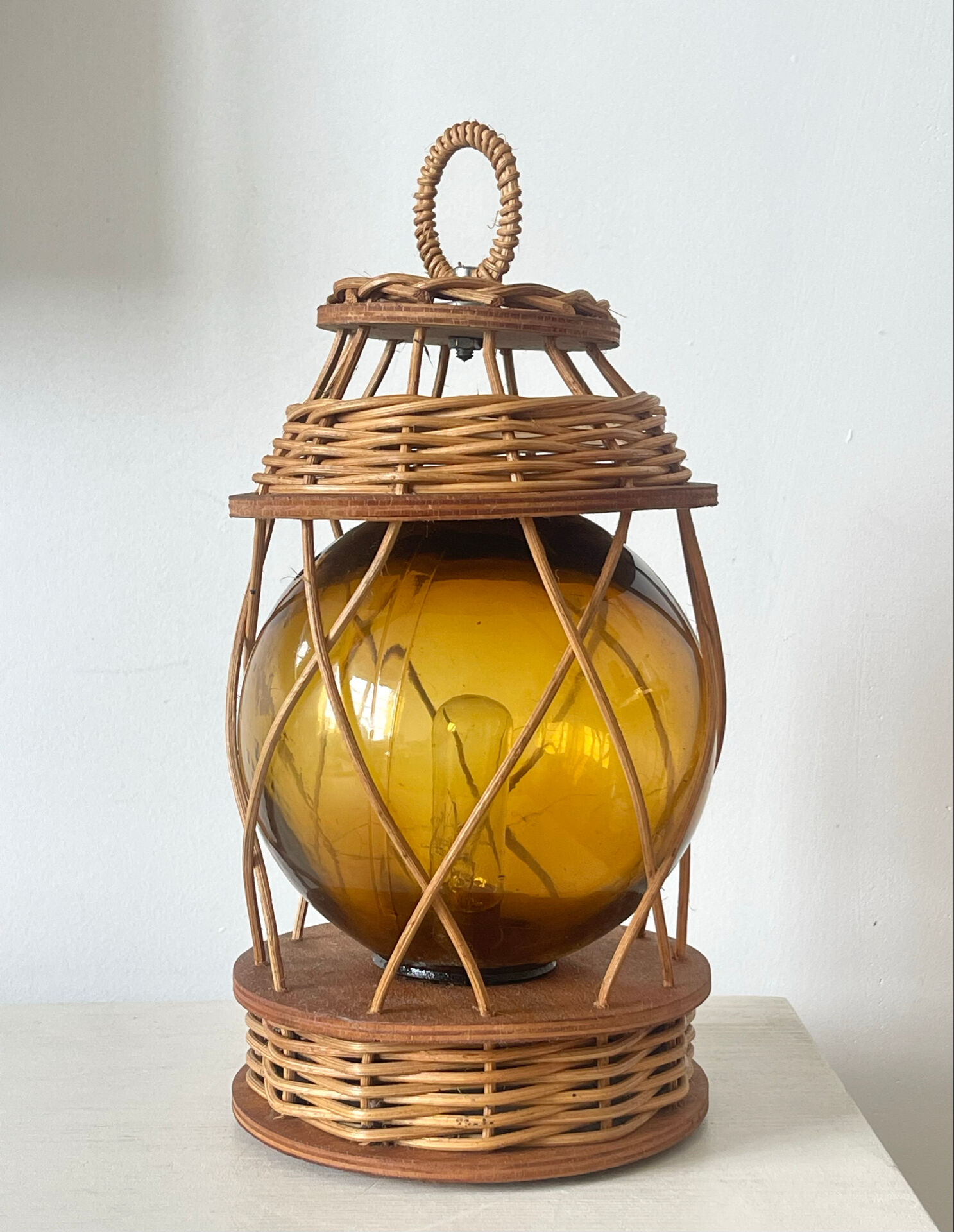 Lampe artisanale 1970