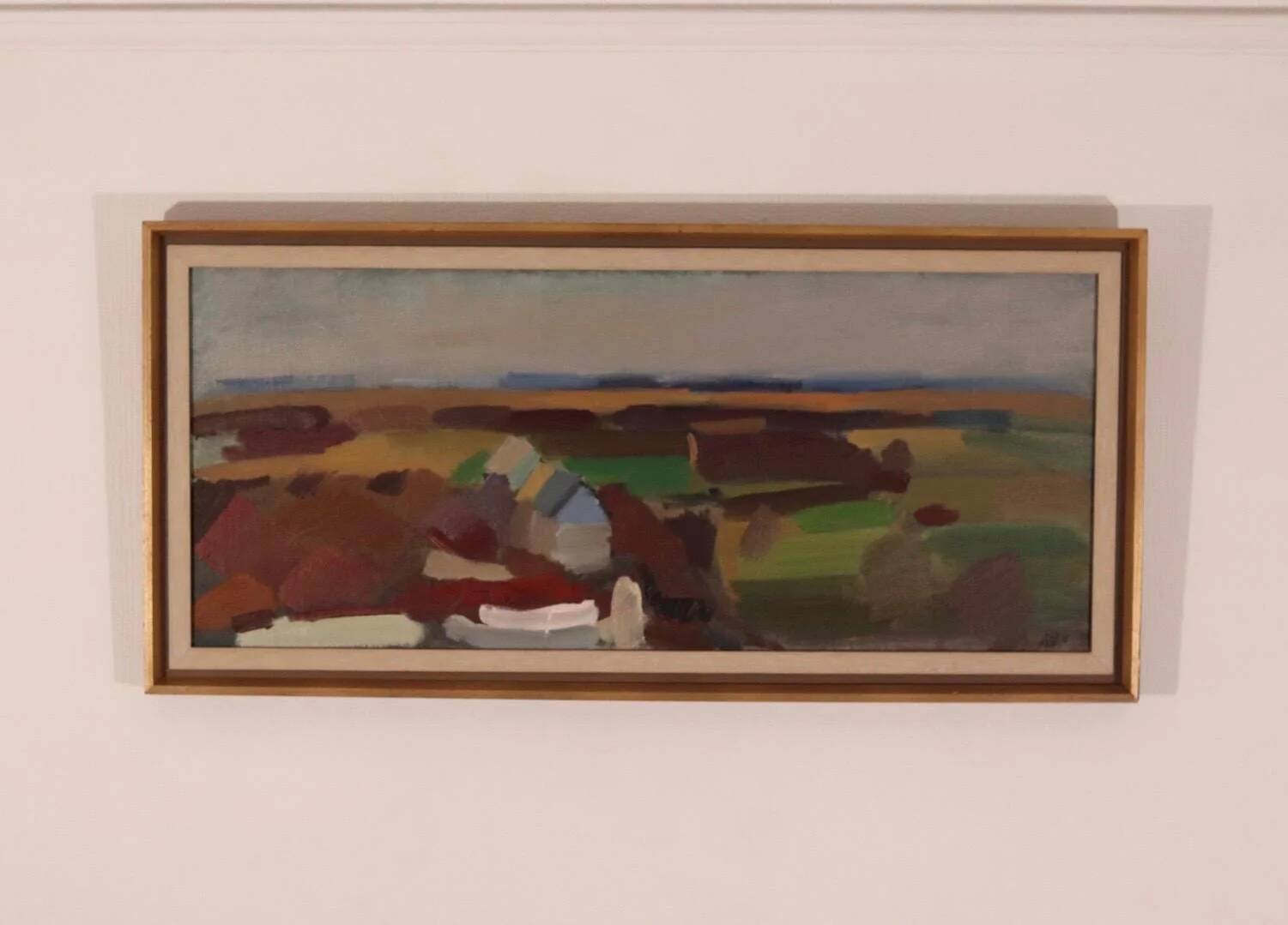 Paysage abstrait/cubiste par Gösta Stawåsen