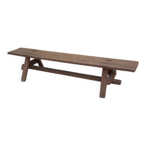 Banc de sol en chêne