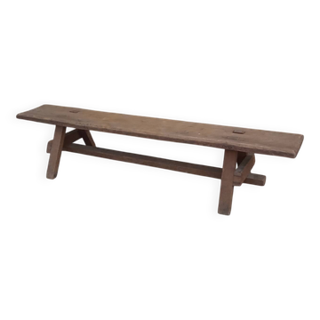 Oak floor bench