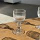 Set of 5 mini liqueur glasses on a stem H10 D8