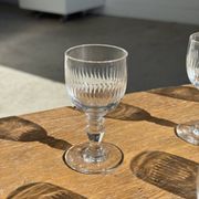 Set of 5 mini liqueur glasses on a stem H10 D8