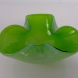 Green Sommerso Murano Glass Ashtray, Italy, 1960s