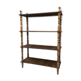 Vintage wooden library shelf