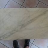 Rectangular pedestal table