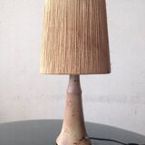Lampe e, Grès 1950 La Borne Ceramique