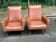 2 club chairs from the 1950s in cognac leather.