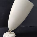 50s beige metal spot lamp on vintage rockabilly swivel.