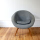 Vintage Scandinavian armchair Miroslav Navratil 1960s
