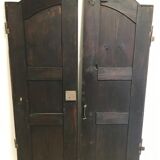 Ancienne double porte bois peint