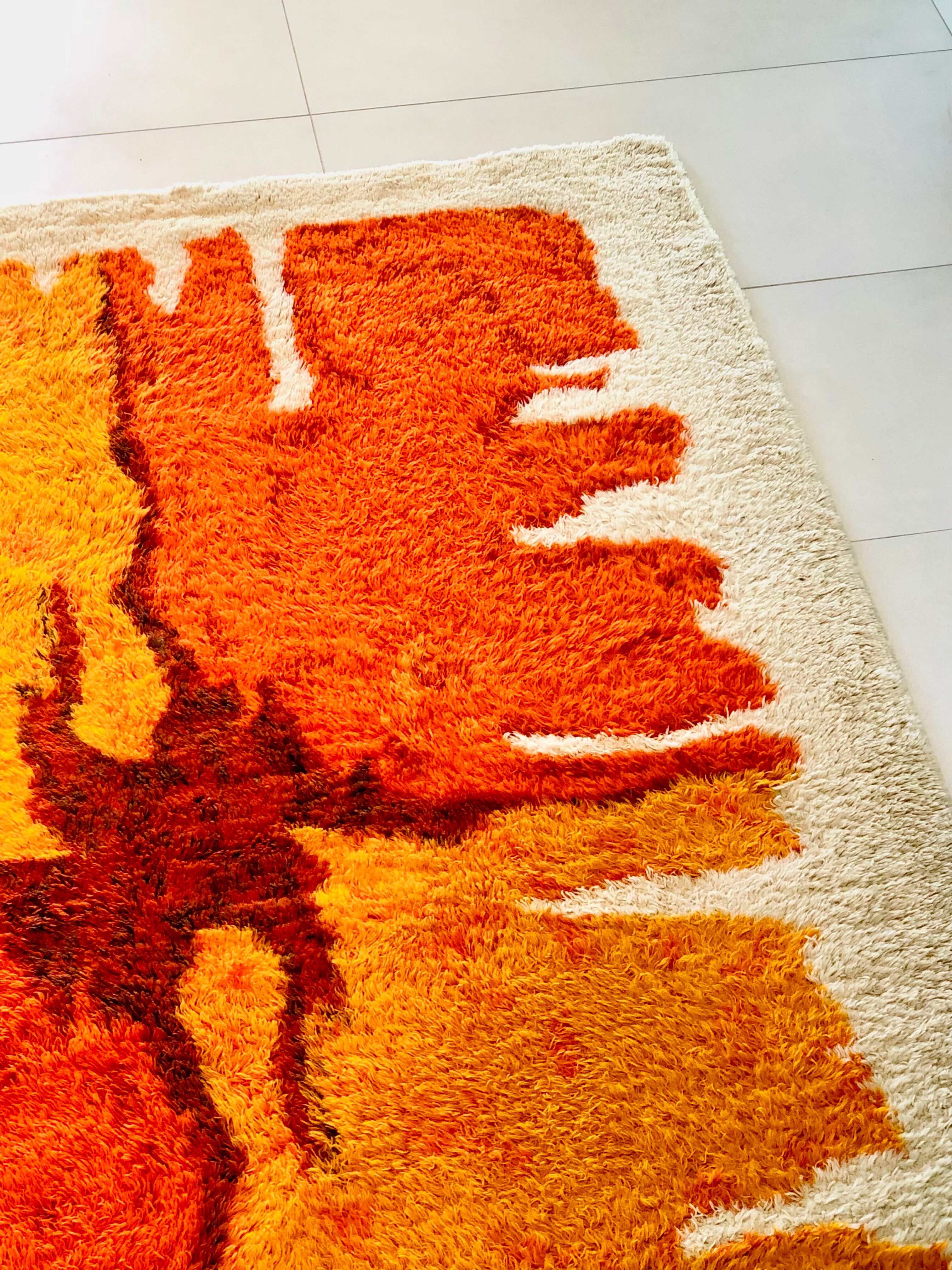 2x3 wool rug by Hojer Eksport Wilton, Joker model, Denmark 70s