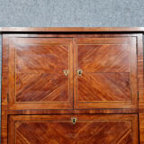 Secretary guillotine Louis XVI era in marquetry around 1760-1780