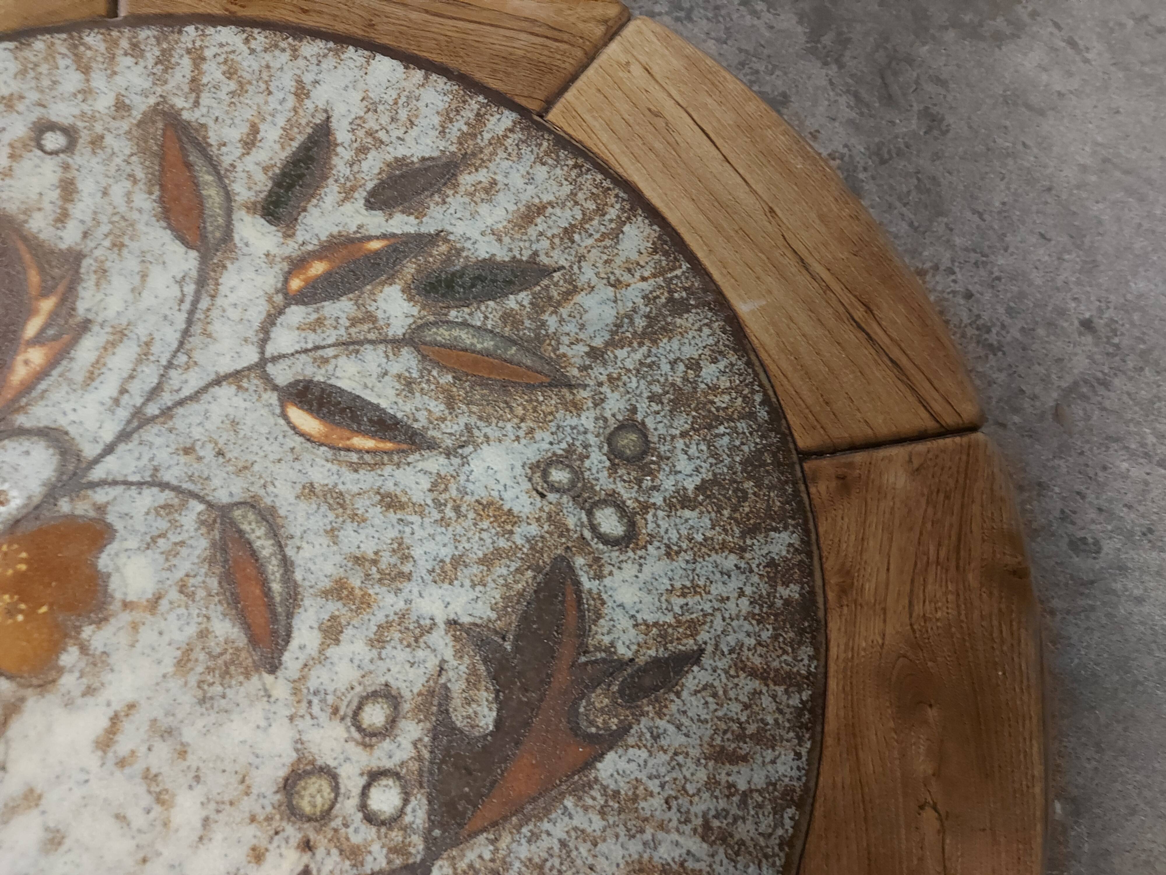 Table vintage ceramic top 50's, 60'S