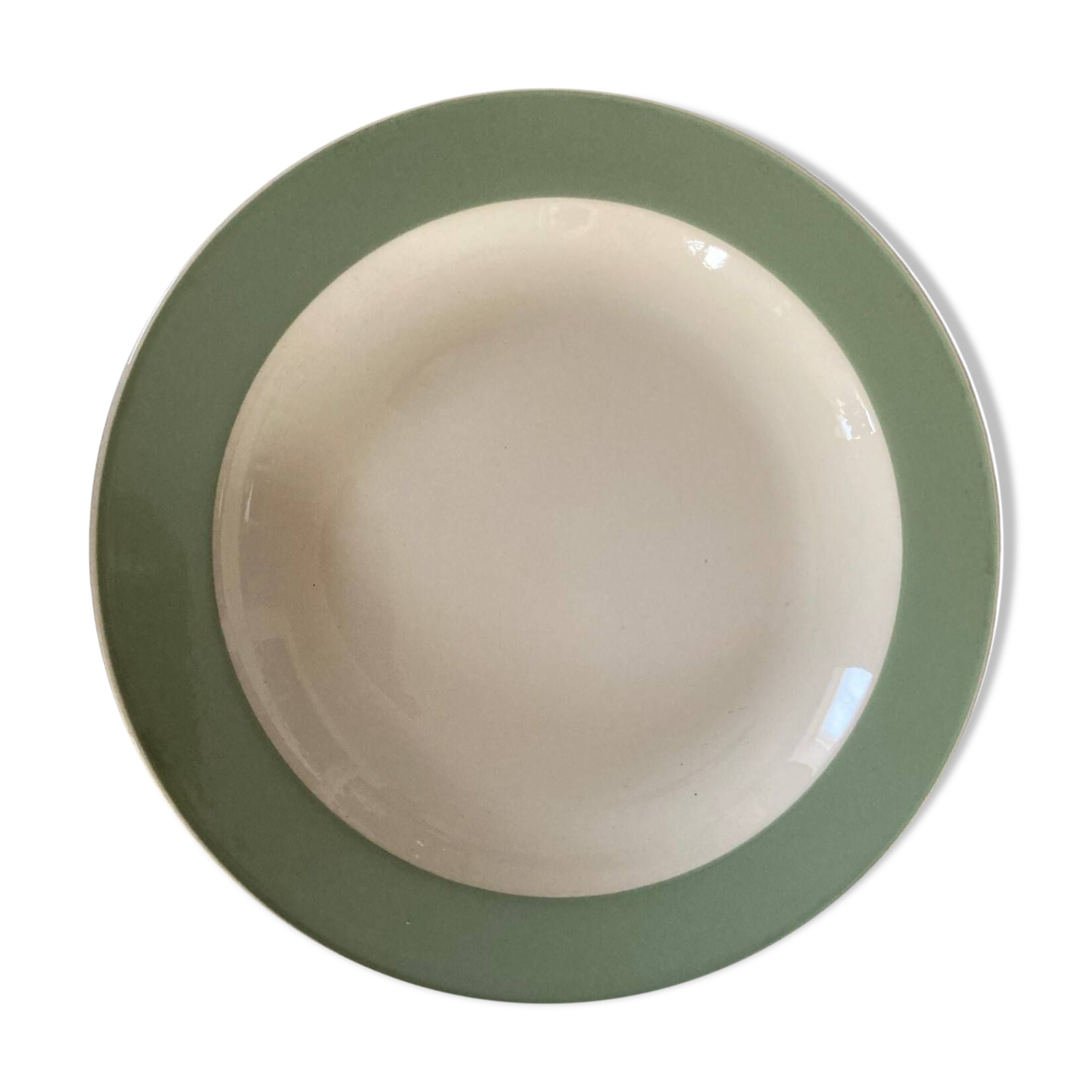 Large vintage Celadon green hollow dish Villeroy and Boch