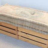 Upholstered floor cushion