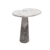 Original Angelo Mangiarotti Italian "Eros" Carrara Marble Side Tables
