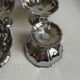 Set of 6 stainless steel ice cream bowls