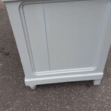 Old oak and marble chest of drawers