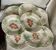 Service of 8 grape barbotine plates SALINS vintage 1970