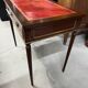 Flat desk and Louis XVI style chair in mahogany veneer (nineteenth century)