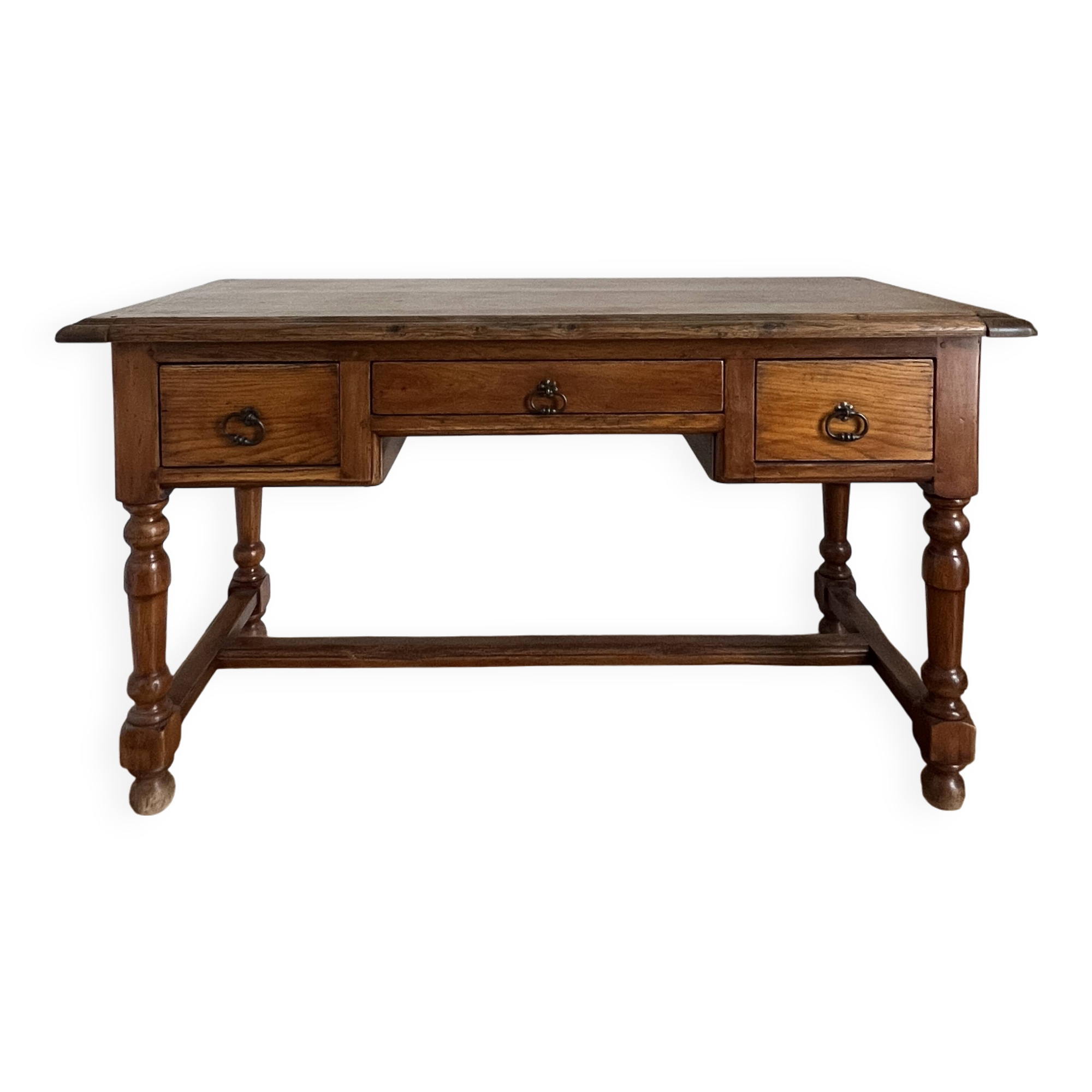 Solid wood desk