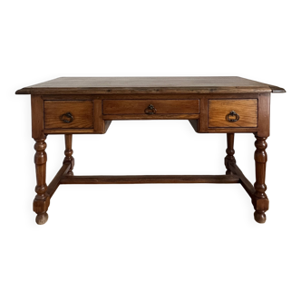 Solid wood desk