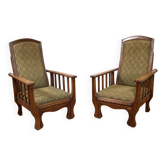 couple vintage lounge chair