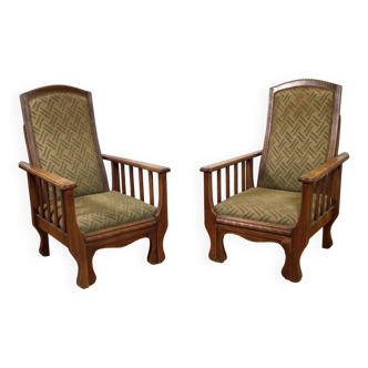 couple vintage lounge chair