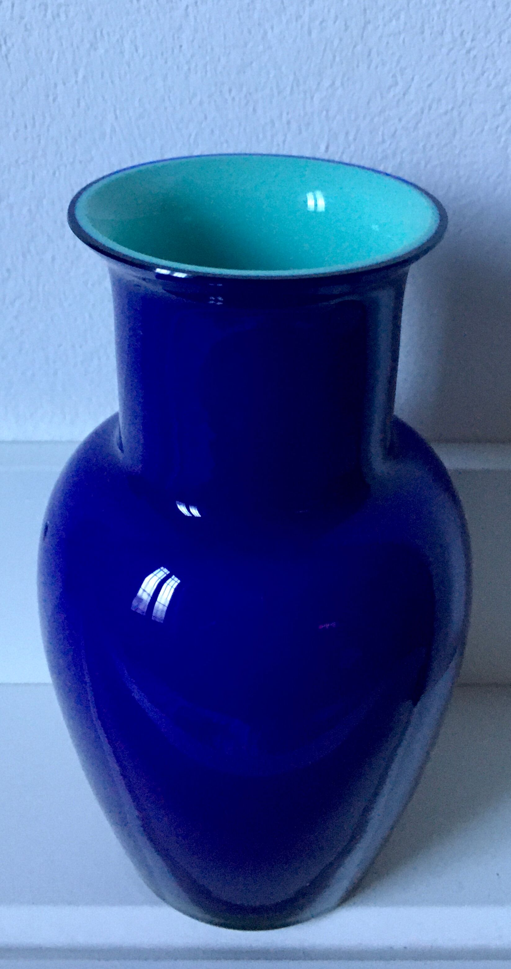 Small opaline vase Carlo Moretti