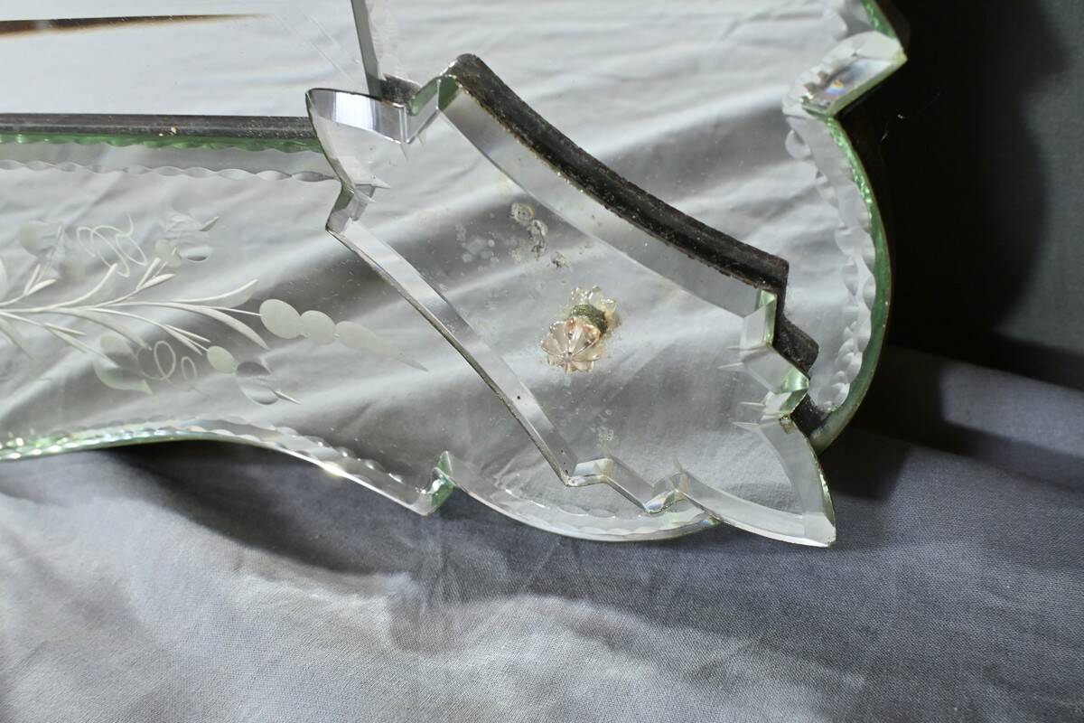 Venetian Murano Glass Mirror, Italy – Early 20th Century