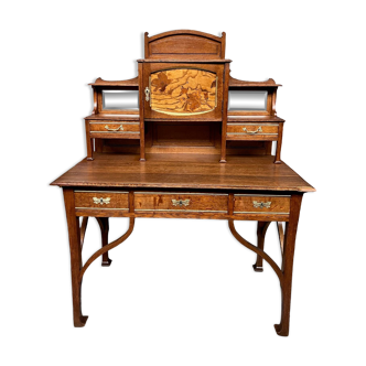 Antique French desk in Art Nouveau style.